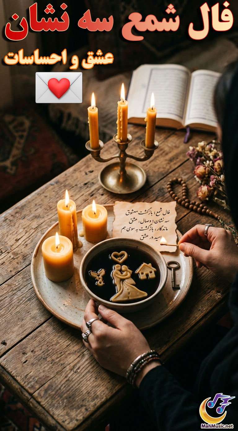 فال شمع سه نشان عشق و احساسات