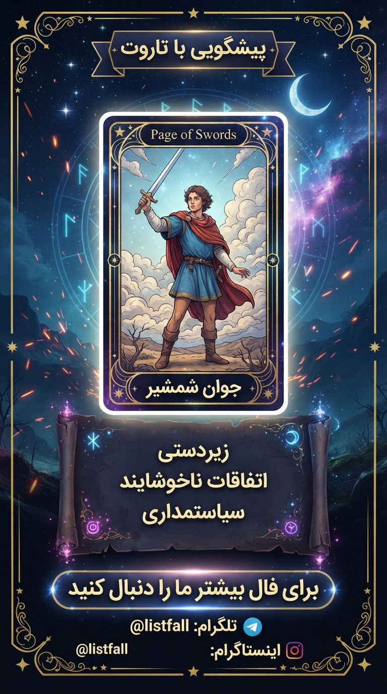 جوان شمشیر‌ها - Page of Swords