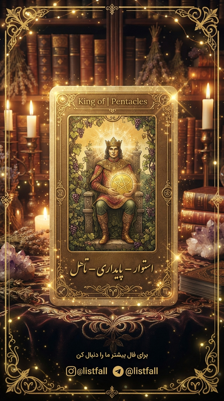شاه سکه‌ها - King of Pentacles