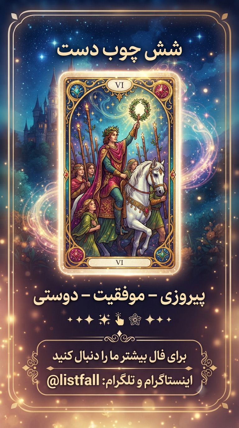 شش چوبدست‌ها - Six of Wands